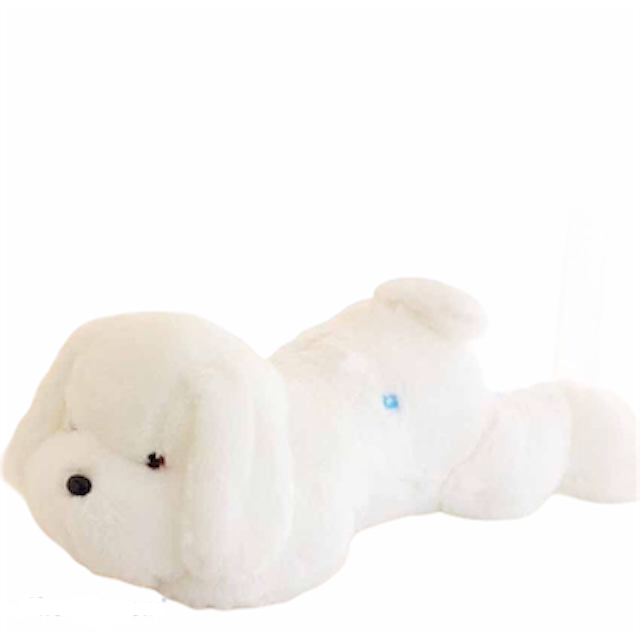 Chien lumière LED en peluche